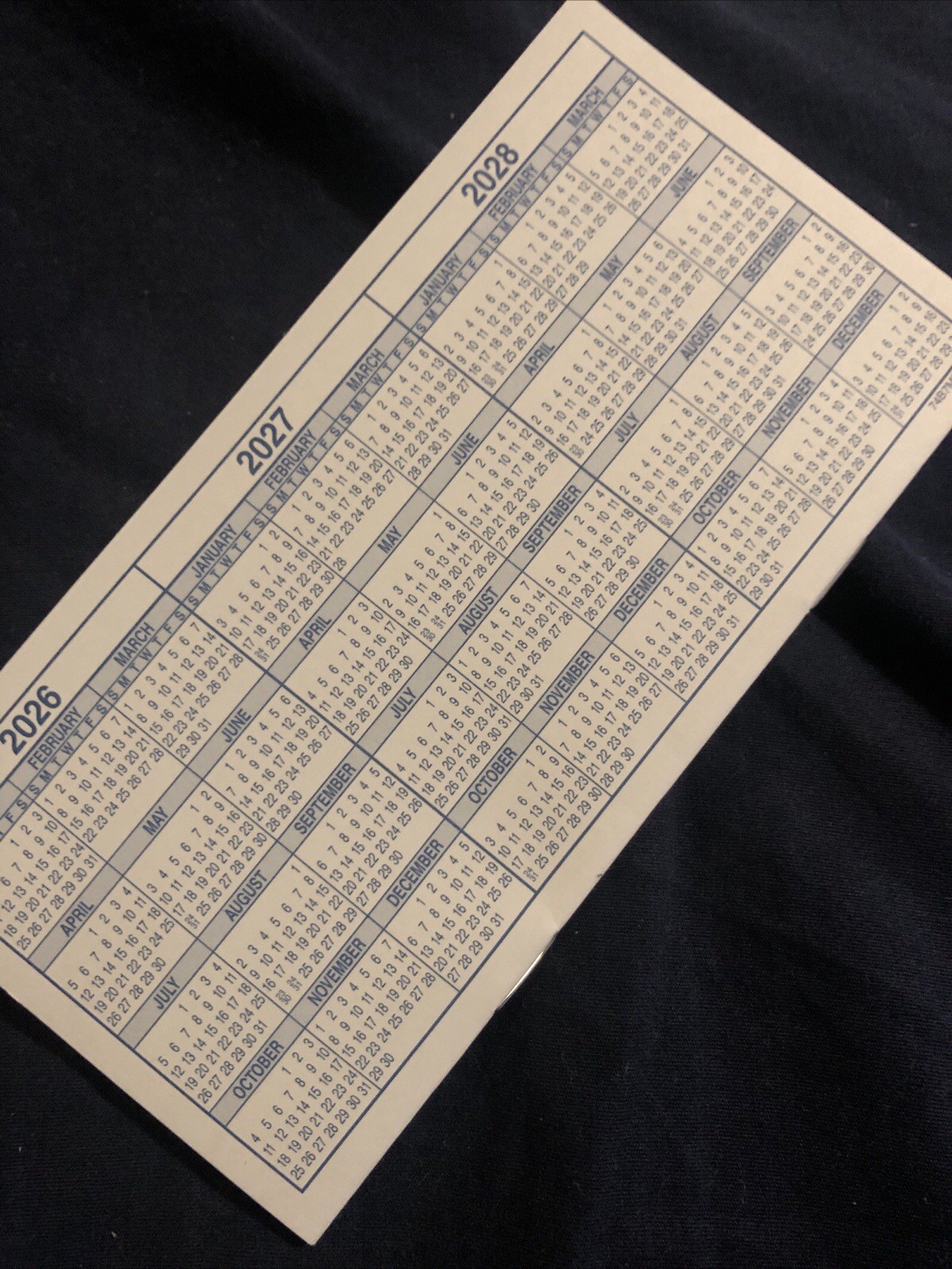 Transaction Register – Standard Size Checkbook Ledger, Banking Supply, 2026-2028
