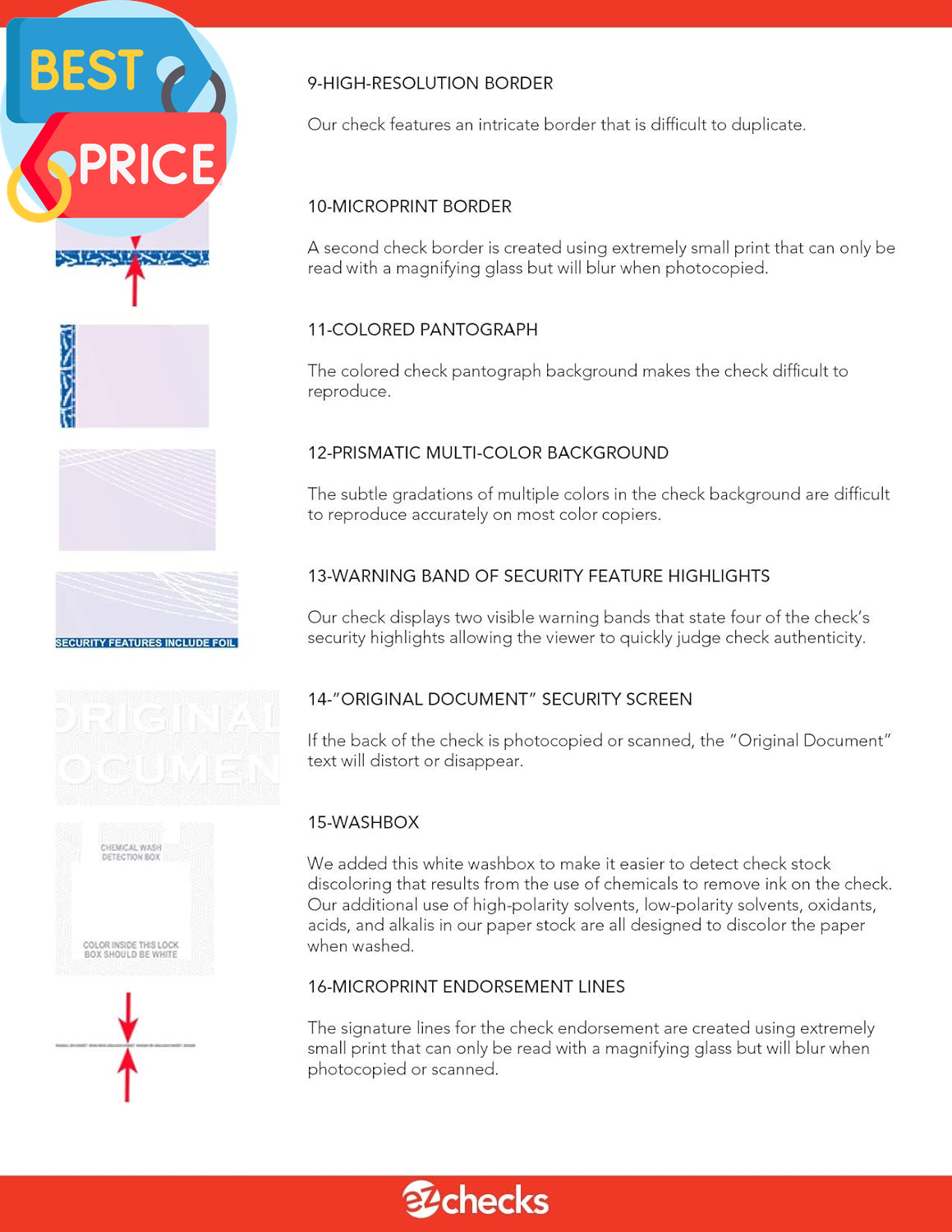 3 Checks per Page Hologram High Security Laser Check Stock | 150 Sheets/450 Chec