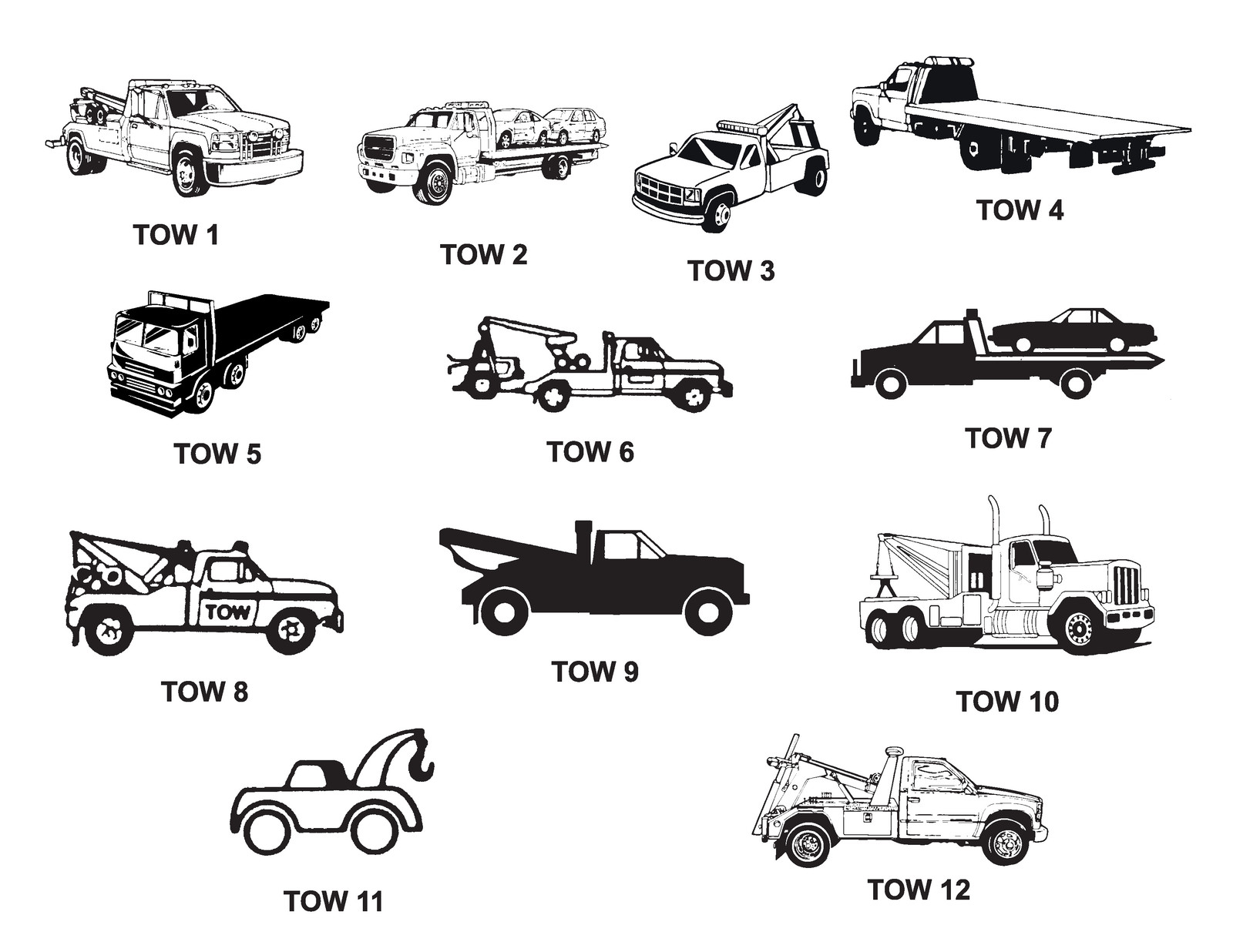 250 2-part Towing Invoice – Road Service Form