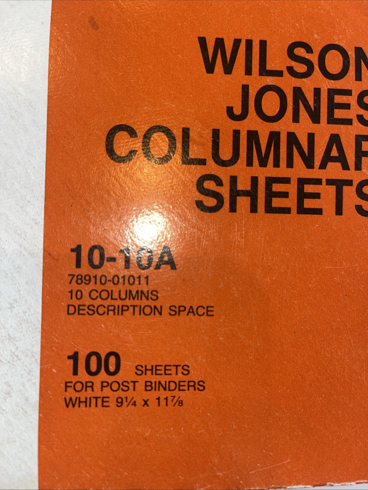 Wilson Jones 10-10A Columnar 100 Sheets 9-1/4 x 11-7/8 Post Binder Vintage Boxed
