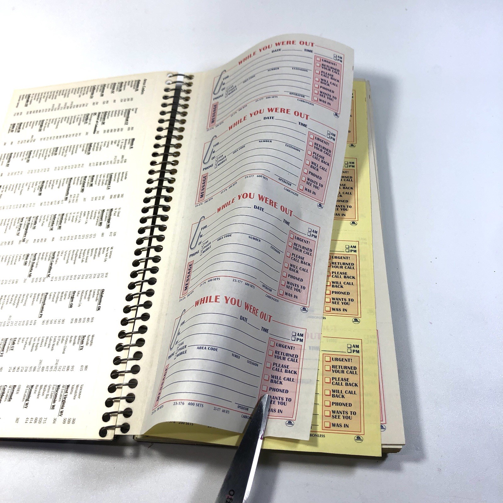 Ampad Duplicate 400 Message 2 Sets Telephone Message Form “While You Were Out”