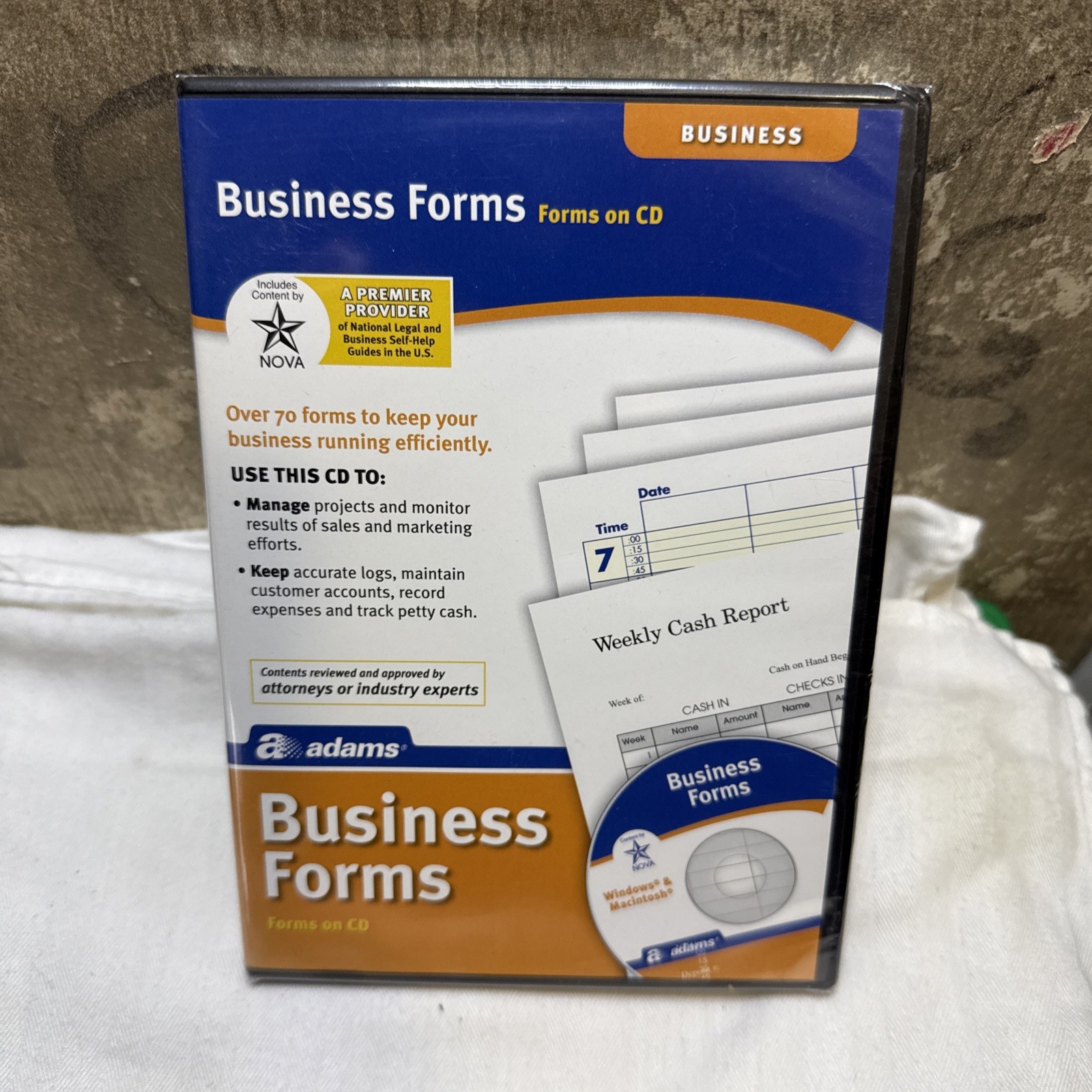Adams Business Forms On CD, Business Tool ALC633 **BRAND NEW SEALED** (SW2223)
