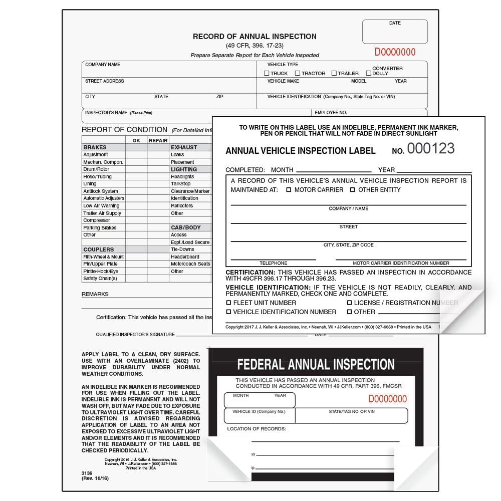 J. J. Keller & Associates, Inc. J. J. Keller 50-Pack Record Of Annual