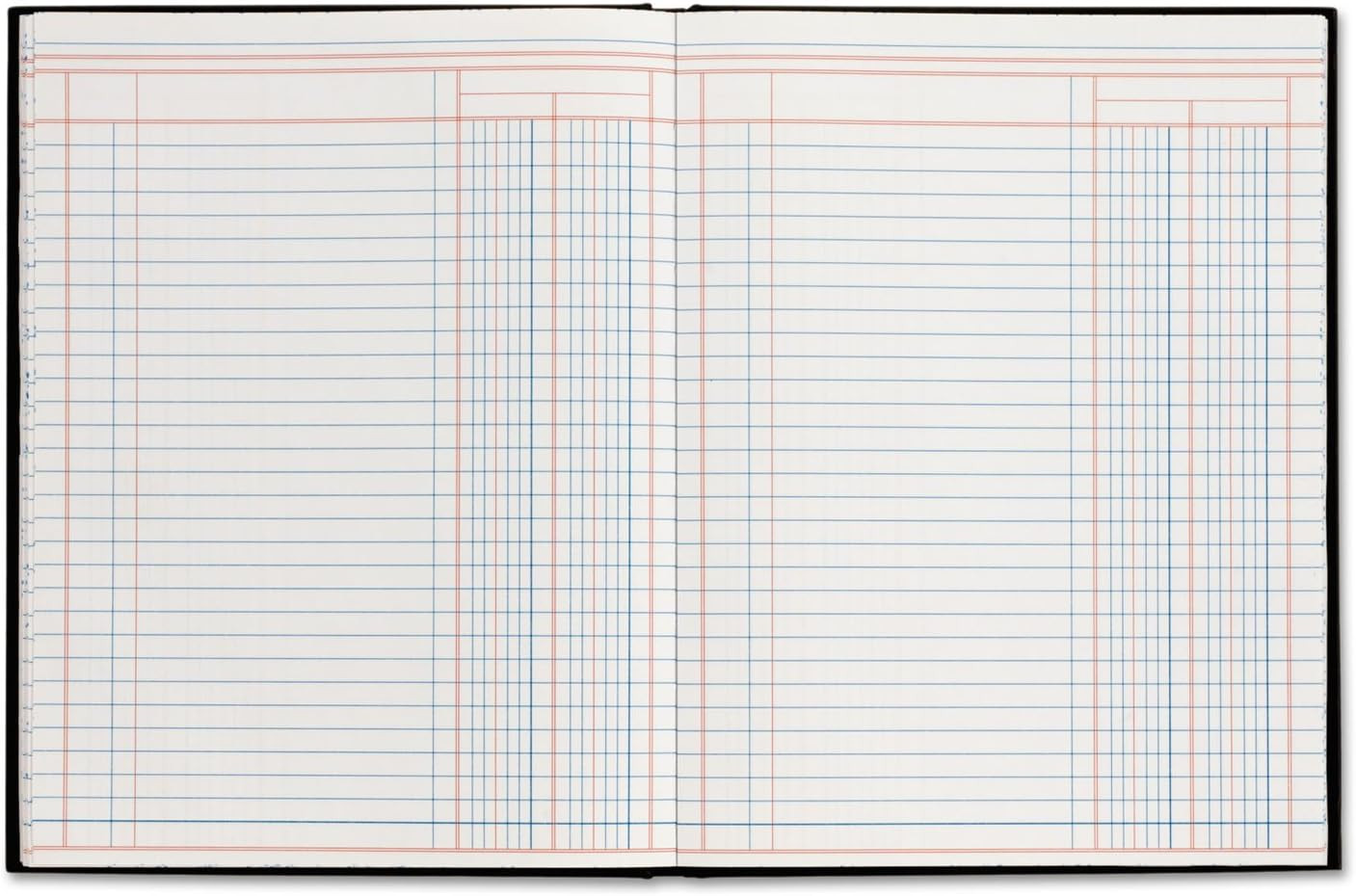 ARB8002M Account Book, 2 Column, Black Cover, 80 Pages, 7 X 9 1/4