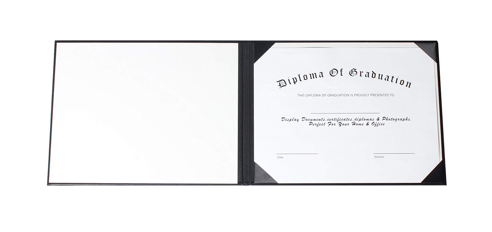 MyGradDay Diploma Cover Holder Graduation Certificate Black
