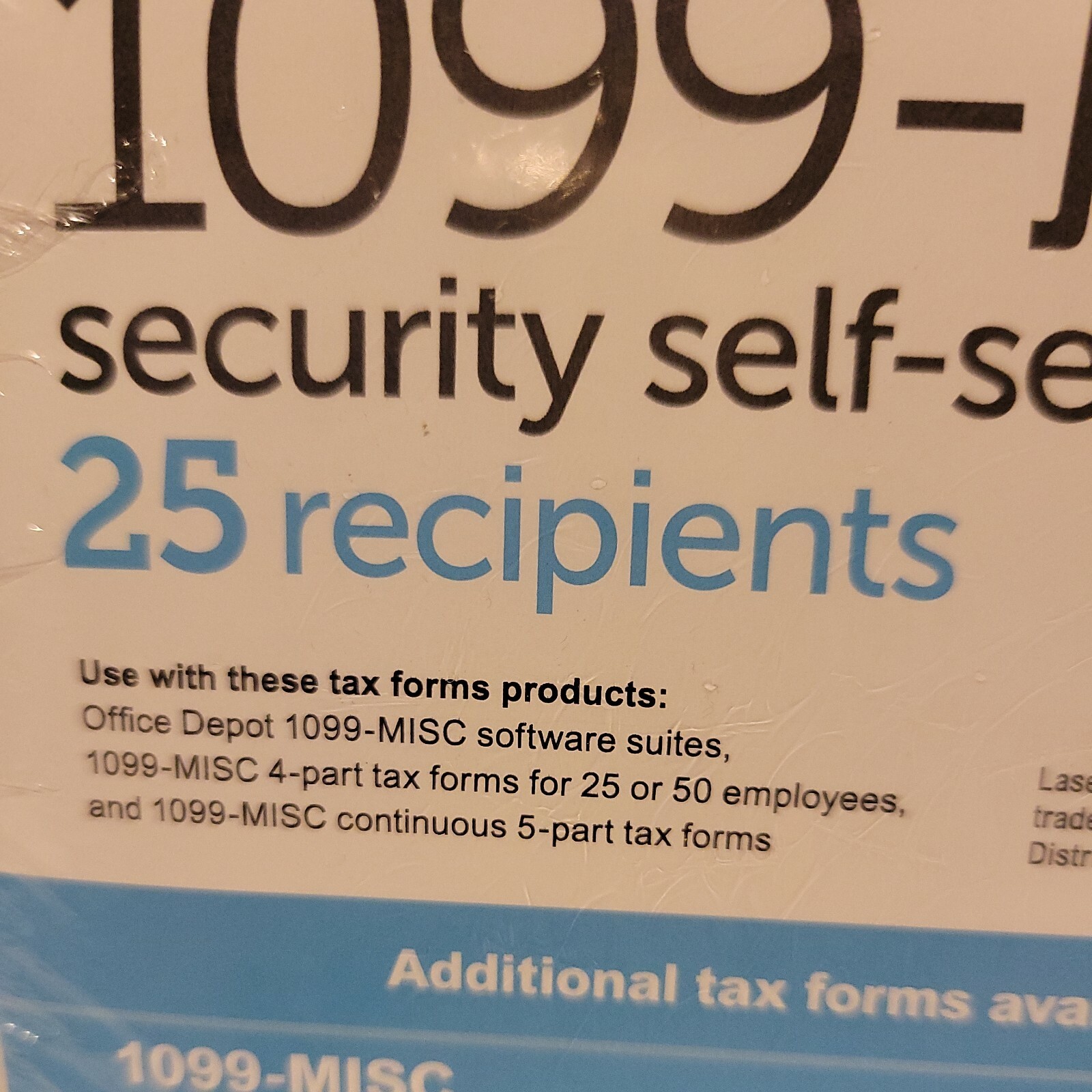 1099-MISC IRS Tax Security Self Seal Envelopes – Pack of 25 – 8232676 – New