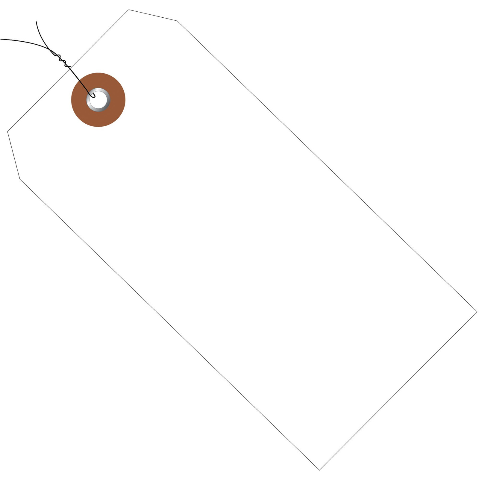 Wired Plastic Shipping Tags, 4 3/4″ x 2 3/8″, White, Waterproof, Inventory As…