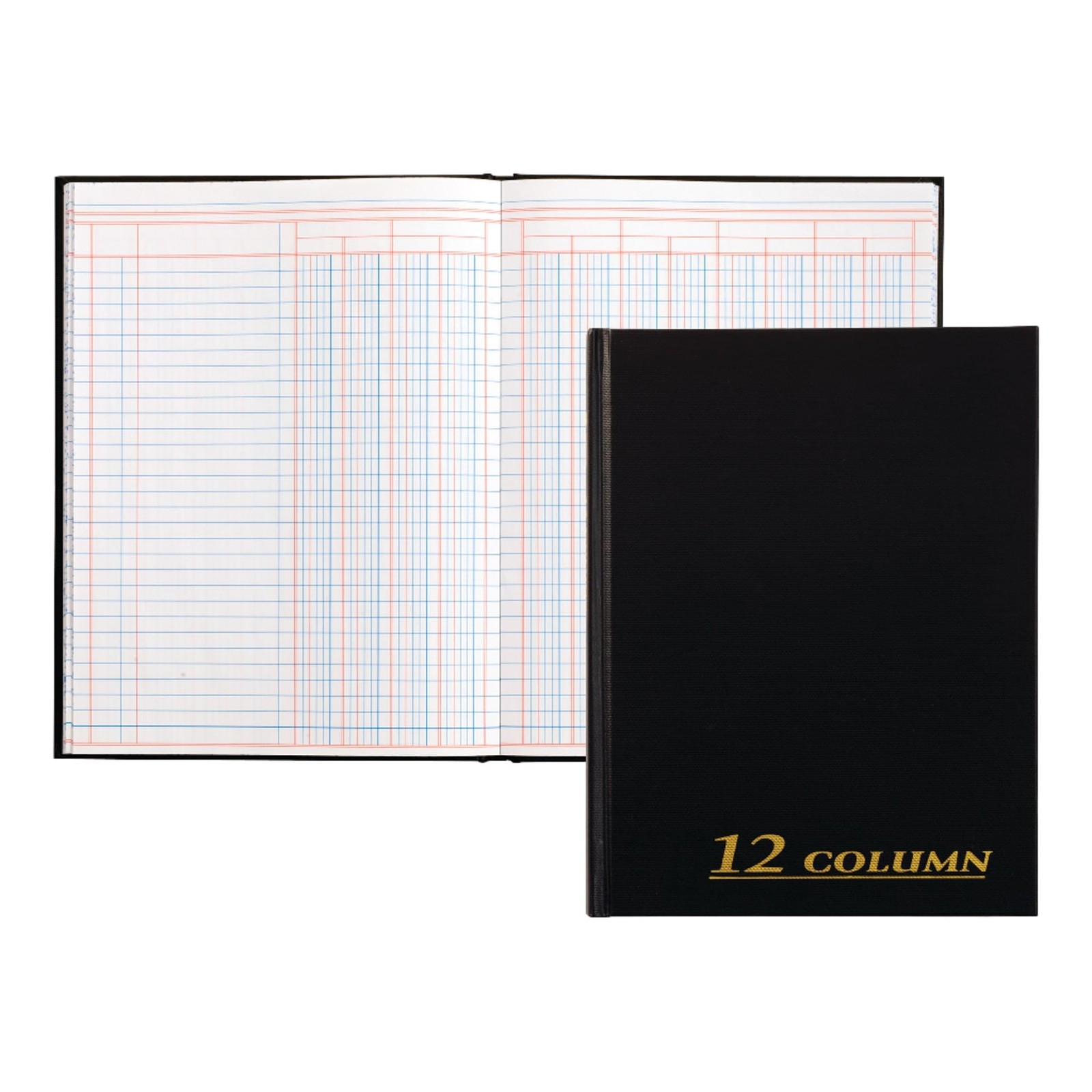 Adams Black Columnar Account Book Acid Free Paper Hardbound 7 x 9 1 4 Inches