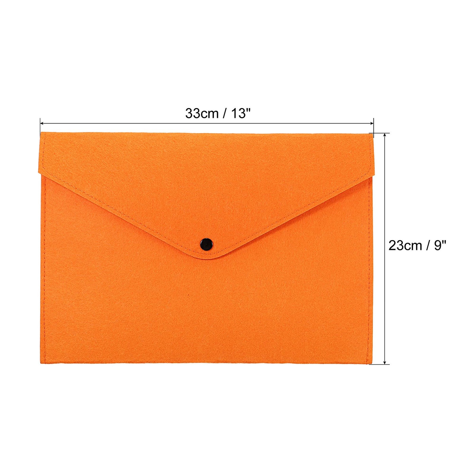 PATIKIL File Bag Felt Folder 2 Pack A4 Envelope Document Large, Orange, Pink