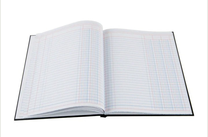 NEW Adams Account Black 3-Column Record Book Ledger Hardback Cover 80p