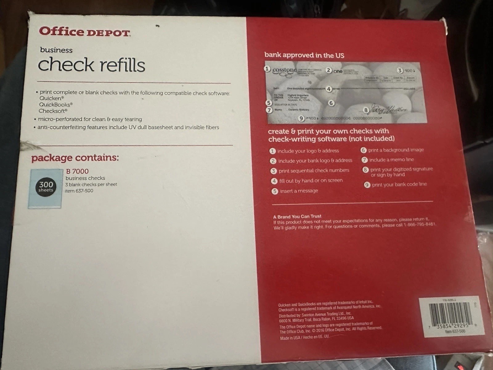 Business Check And Voucher Refills, Blank Checks – Full box