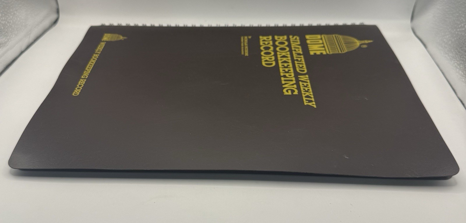 Dome DOM600 Bookkeeping Record Book Weekly 128 Pages 9 x11 Inches not written in