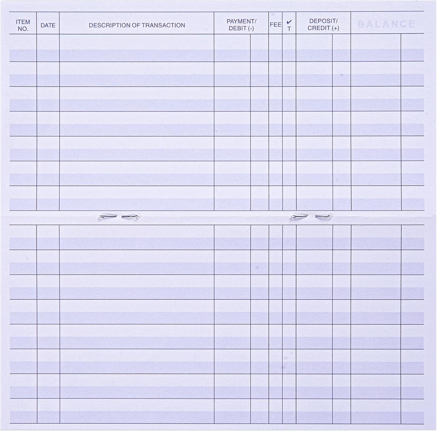 24 Pack Checkbook Registers, Easy Read Personal Checkbook Transaction Log Book