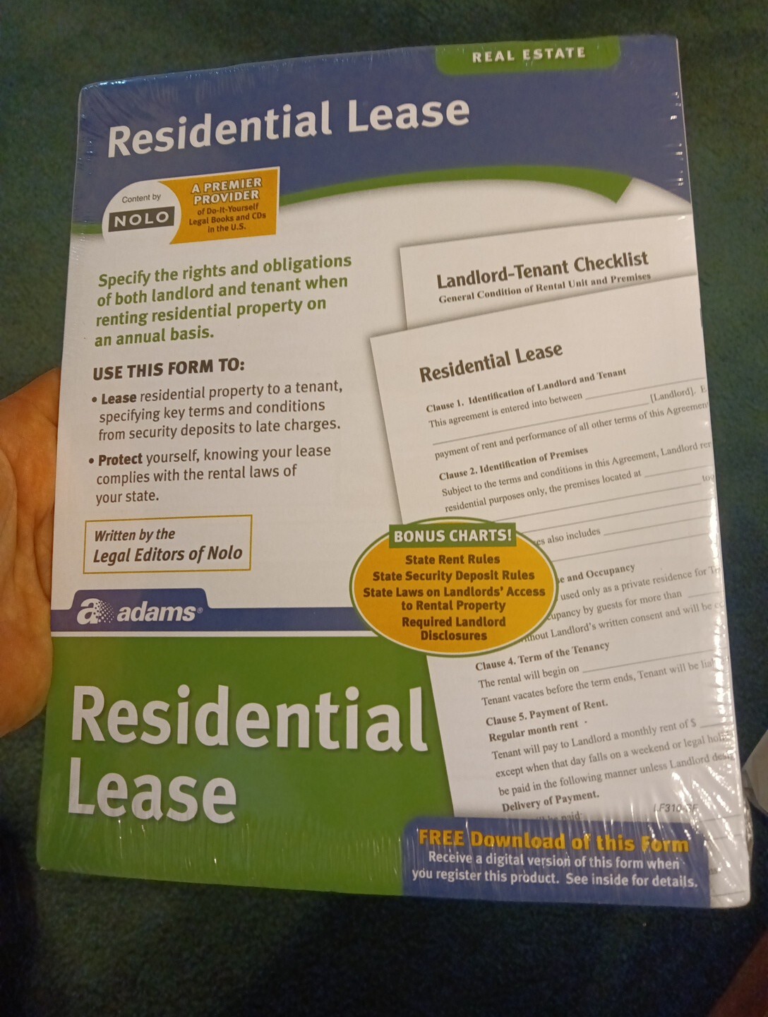 Adams Carbonless Rental Applications 8.5″ x 11″ 4 Sets/Book (LF310)