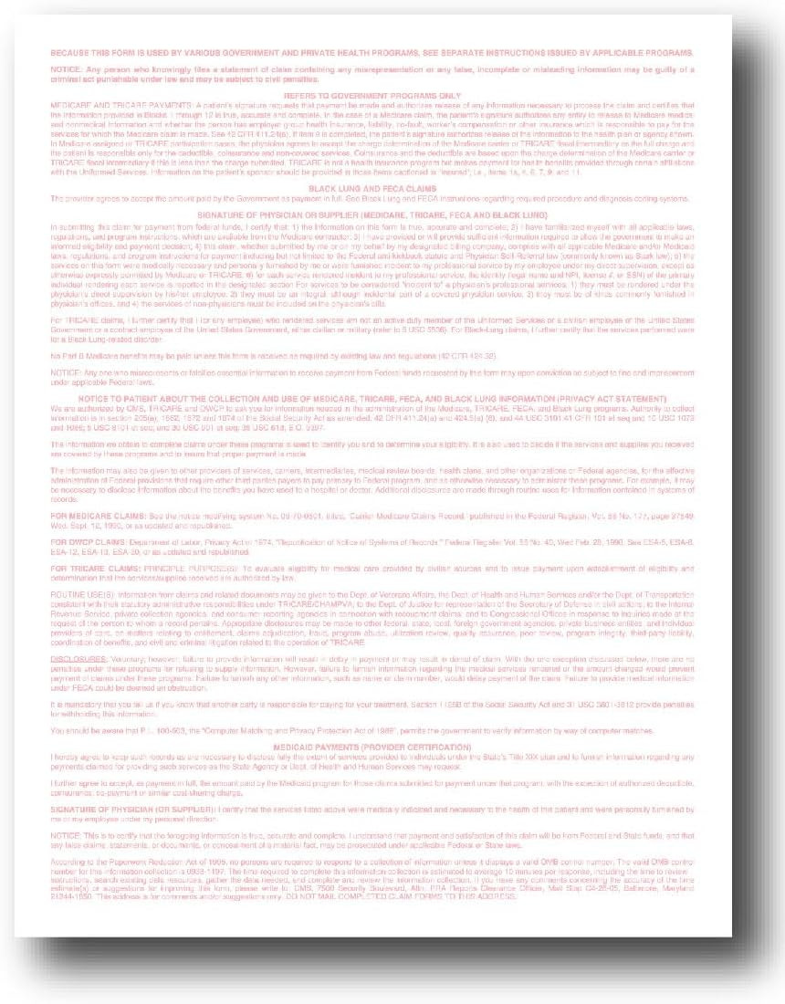 CMS 1500 Claim Forms – 500 Sheets | New Version HCFA 1500 02/2012 Revision | …
