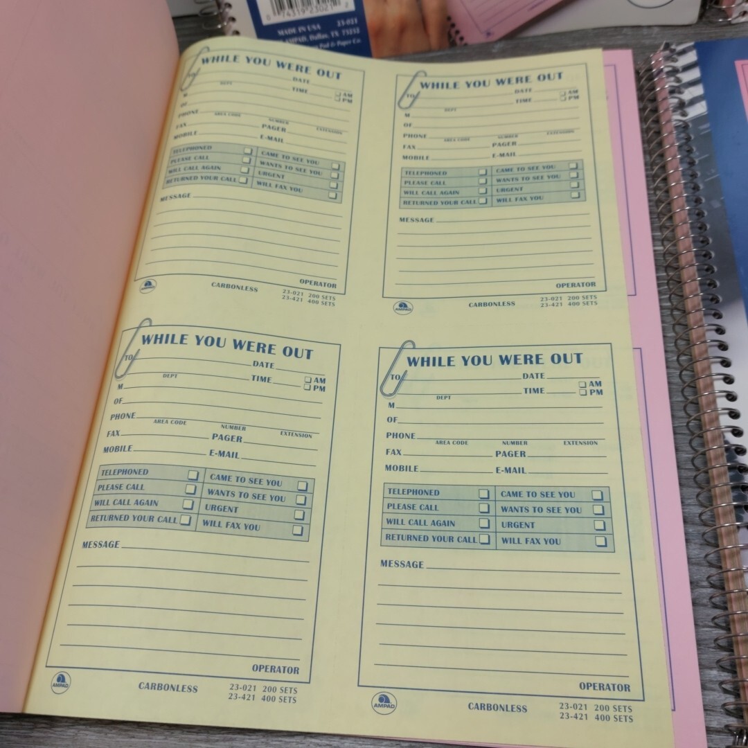 5 – Ampad Duplicate 200 Message Sets Telephone Message Form“While You Were Out”.