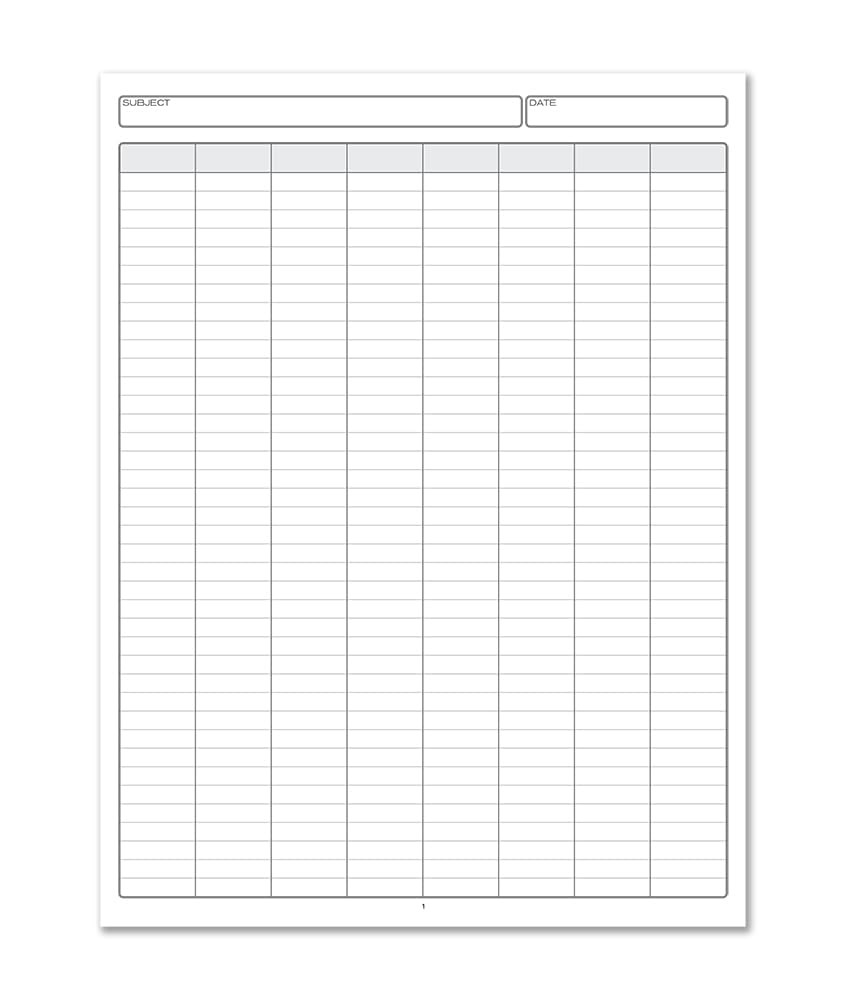 8 Column Book Hardbound Columnar Notebook (Eight Columns Columnar Book) Logbo…
