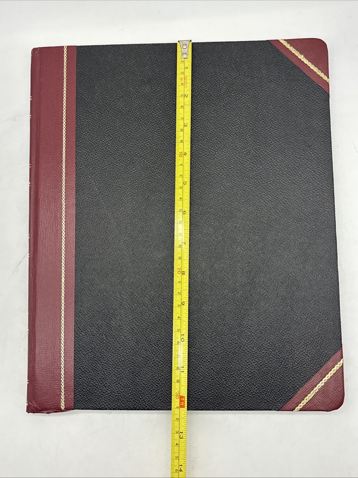 VTG Boorum Columnar Accounting Book 12 Column Black Cover 80 Pages 1602 1/2