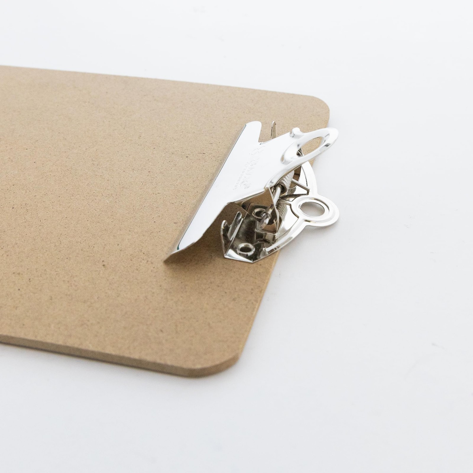 BAZIC Memo Size Hardboard Clipboard w/Sturdy Spring Clip 1-Pack, Wood