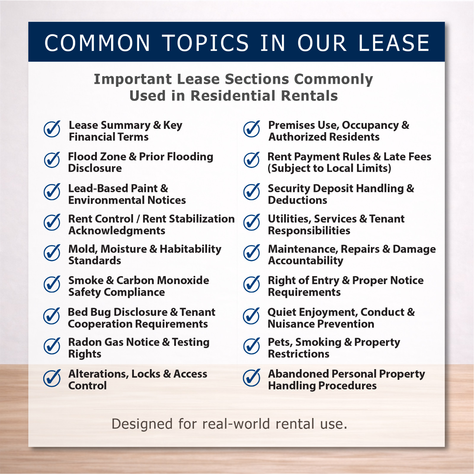 Lease Agreement – State-Specific Rental Form for Landlords | PDF or Mail