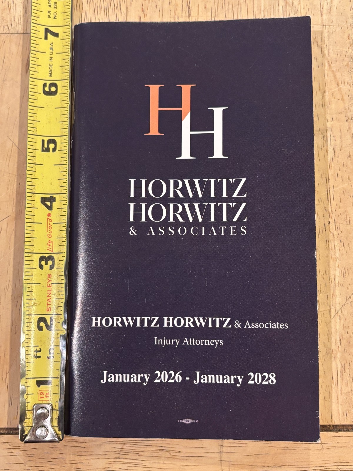 Personal Pocket Worker’s Log Book – 24 Months – Horwitz – Jan 2026 – Jan 2028