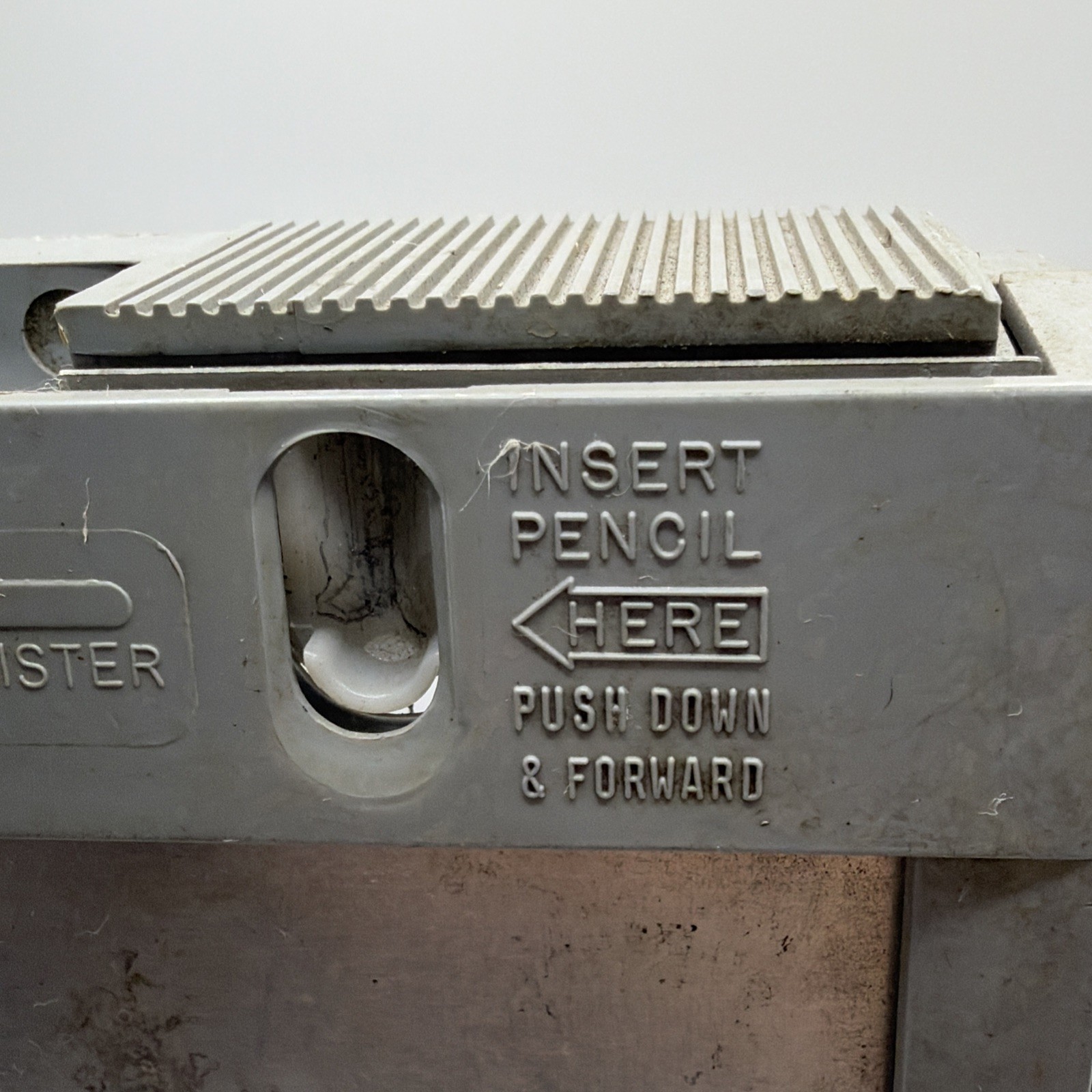 Vintage Nebs Portable Register #925 Gray Has Wear & Tear But Still Works