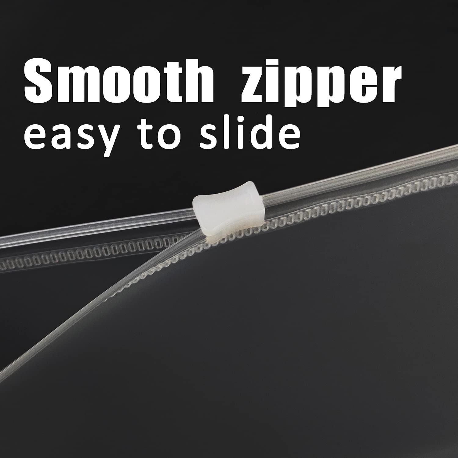 18 Pcs 5″ x 10″ Plastic Envelopes with Zipper, Clear Pencil Small, 18pcs
