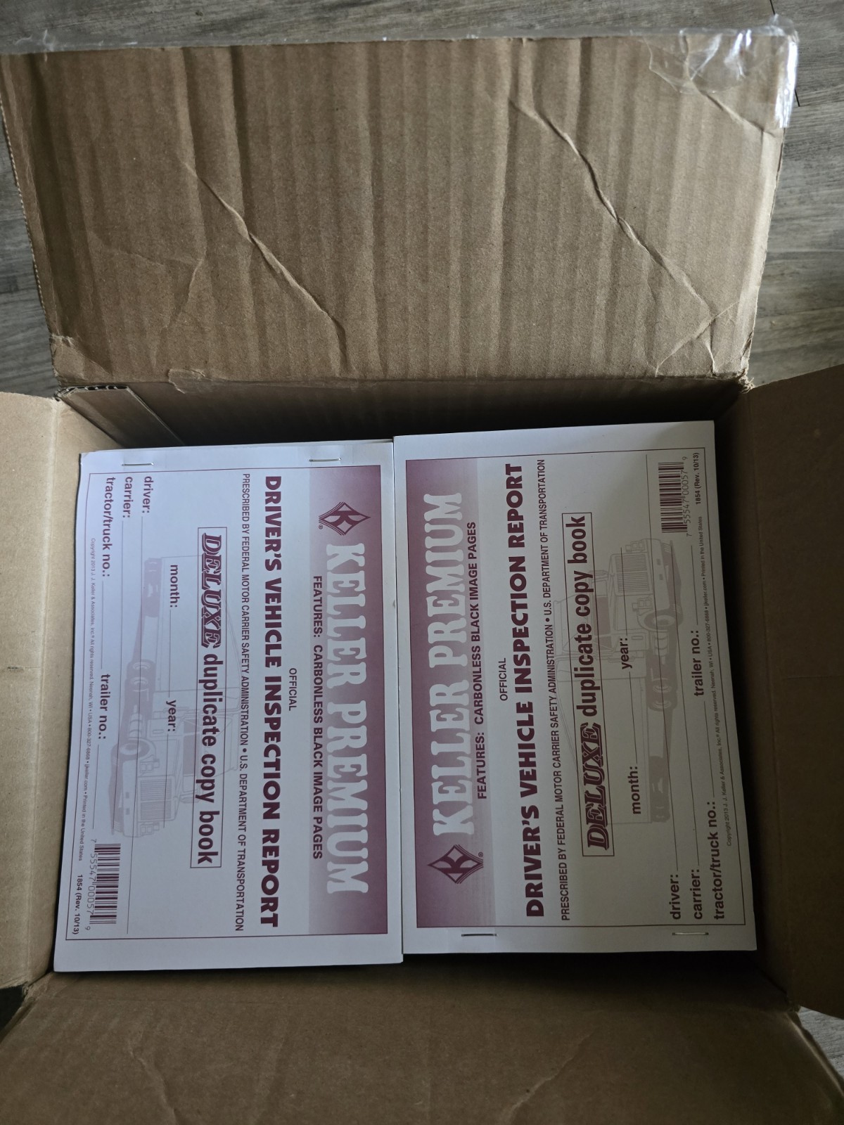 J.J Keller Driver’s Vehicle Inspection Report 50-pk