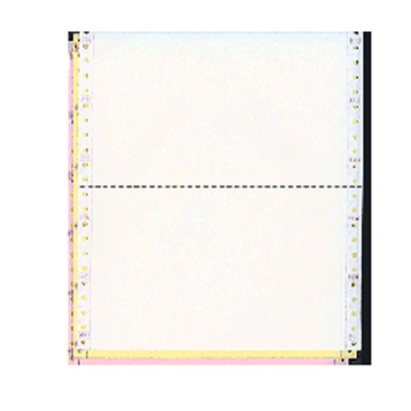9-1/2″ x 5-1/2″ 3-Ply Carbonless Computer Paper, White/Canary/Pink – 2000 Sets