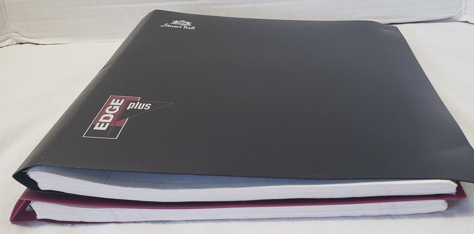 2 Stuart Hall EDGE Plus Spiral 1 Subject Perforated Notebook plastic cover 51620