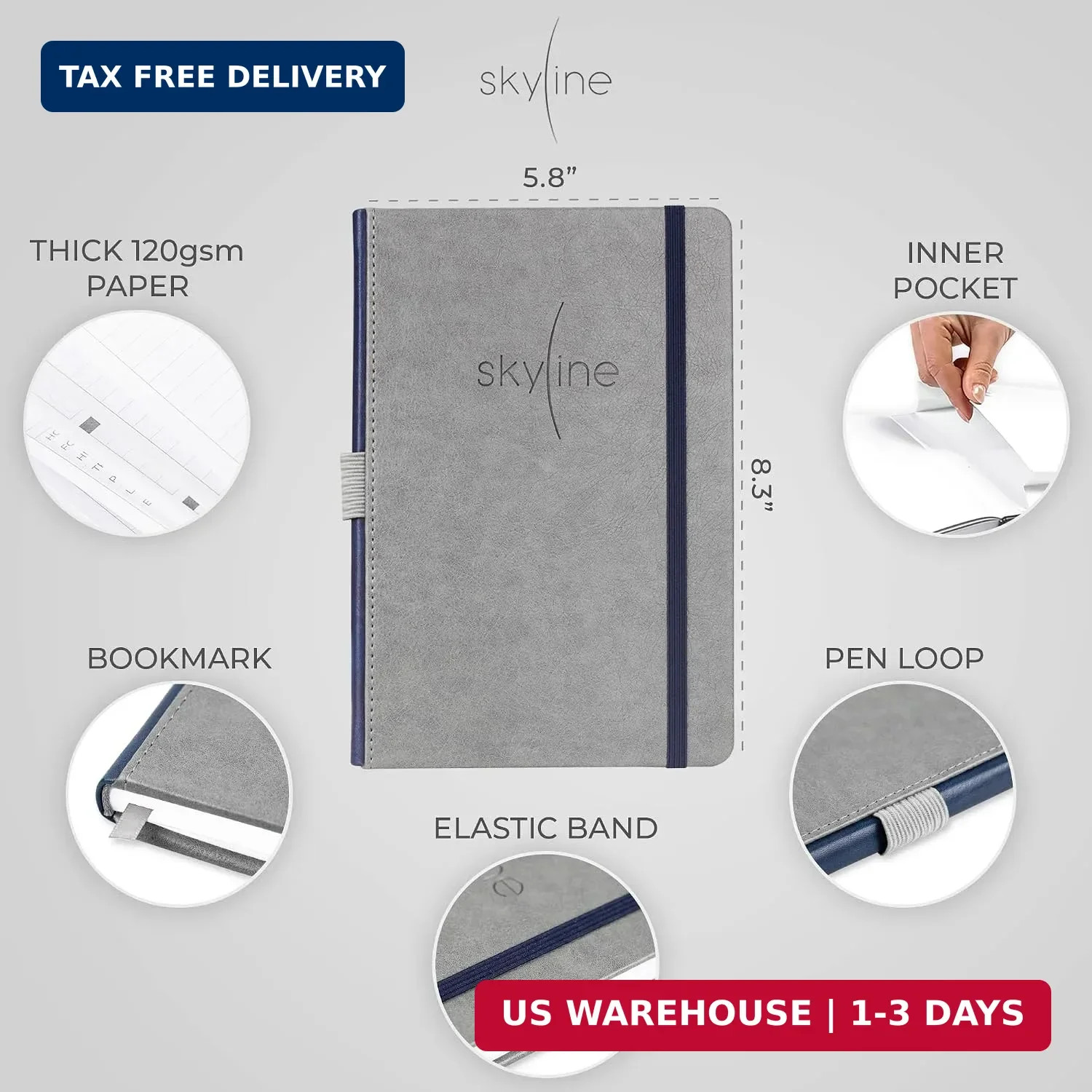 Skyline Check Register – Accounting Ledger Log Book for Income & Expenses – Tran