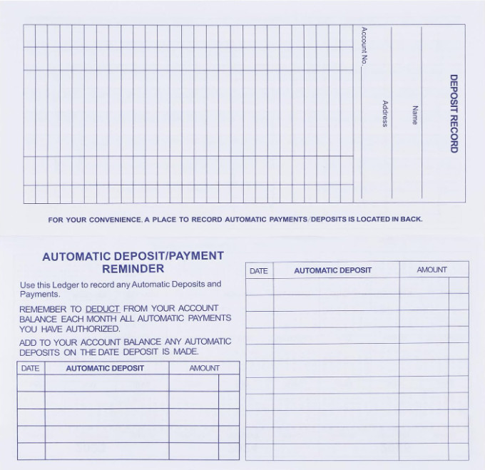 20 Pack Checkbook Register Ledger Book Personal Business Banking Tracker