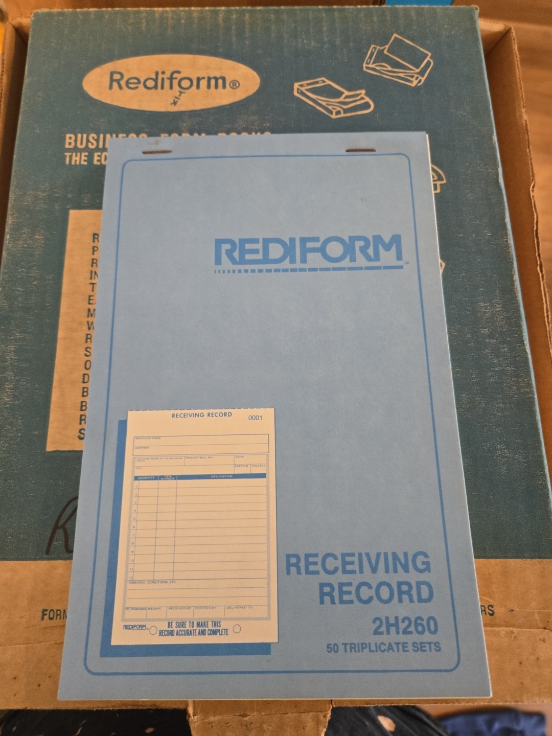 Rediform Receiving Record 2H260 50 Triplicate Sets