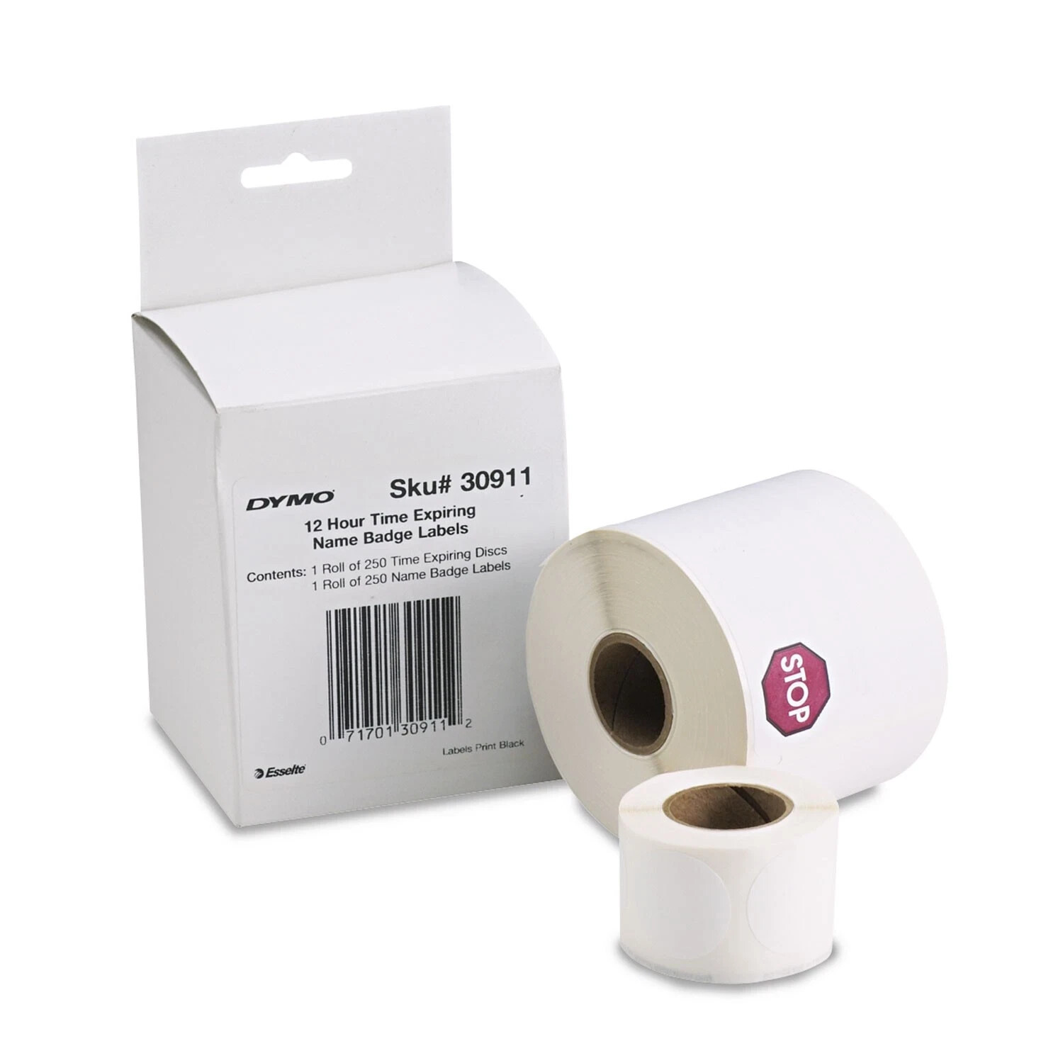 DYMO Authentic LW Name Badge Labels 250 Count White 2-1/4 x 4″ Label Printers