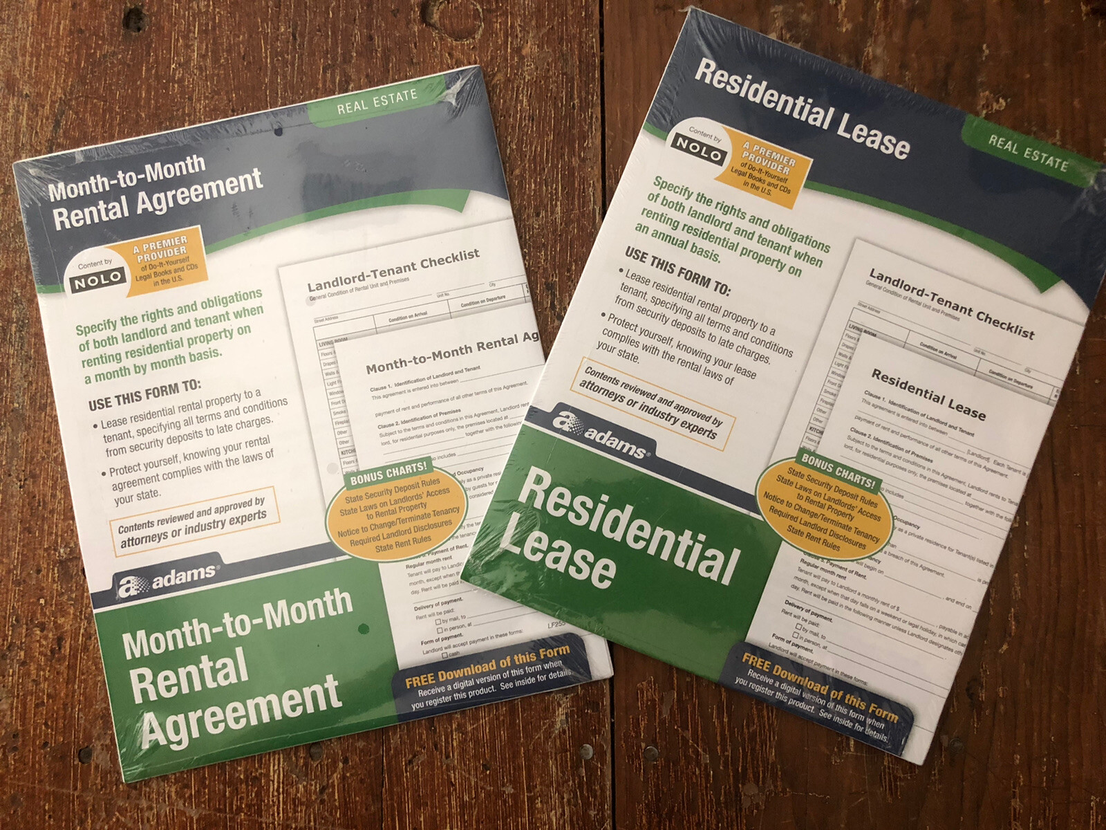 2 – Adams Residential Lease & Month-Month Forms and Instructions LF310/ LF255