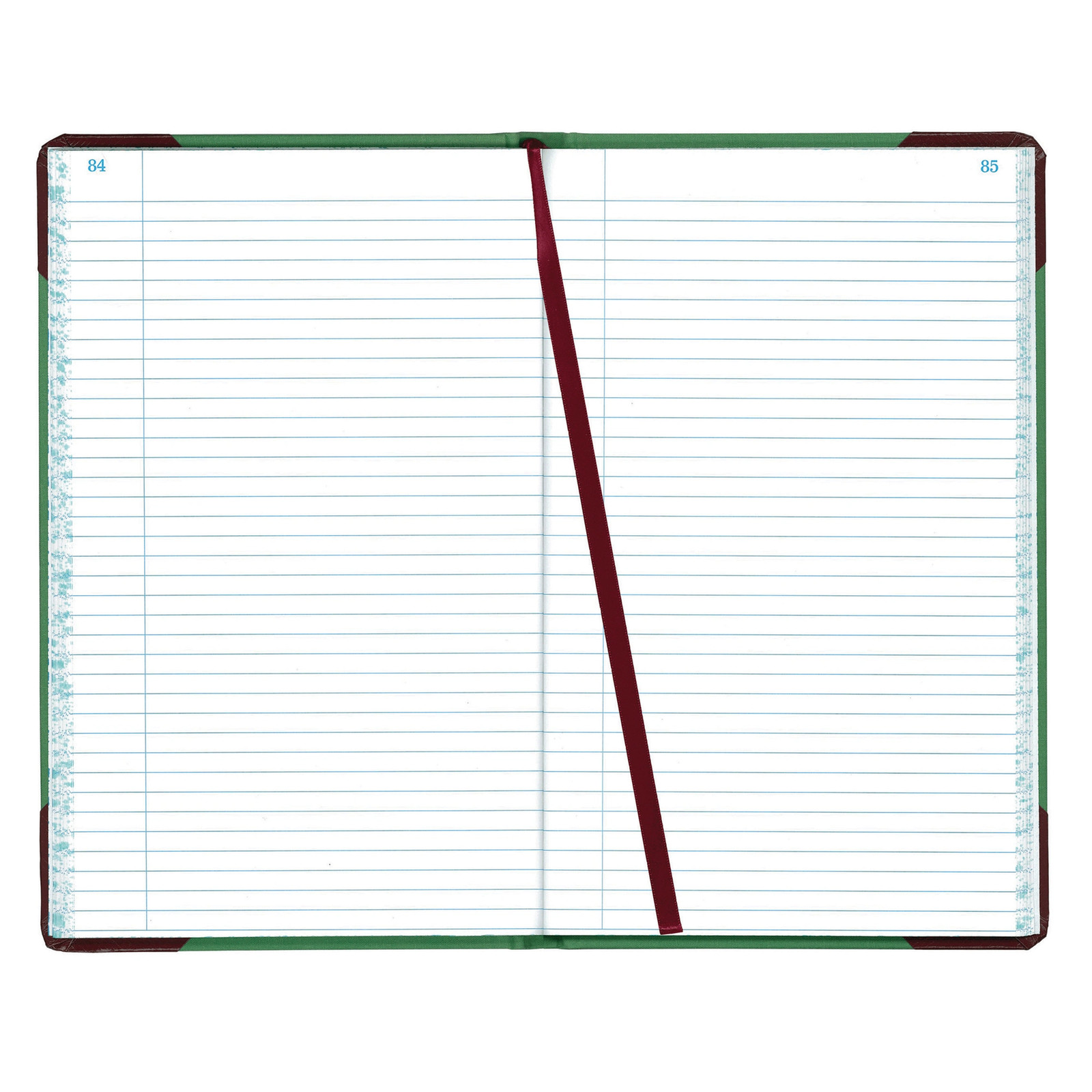 Boorum and Pease Canvas Account Book, Record, 12 1/2″ x 7 5/8″, 300 Pages, Blue