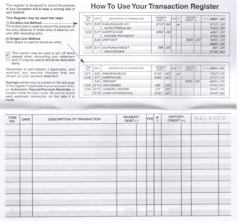 12 Checkbook Transaction Registers 2025-2026-2027 Calendars Check Book Bank …