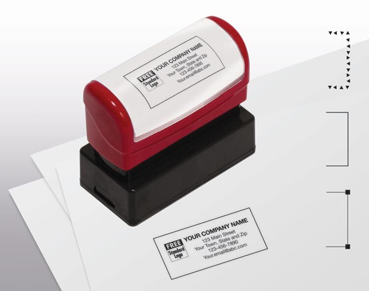 D2022M Name & Address Stamp Medium Pre-Inked 2 1/8 x 5/8″
