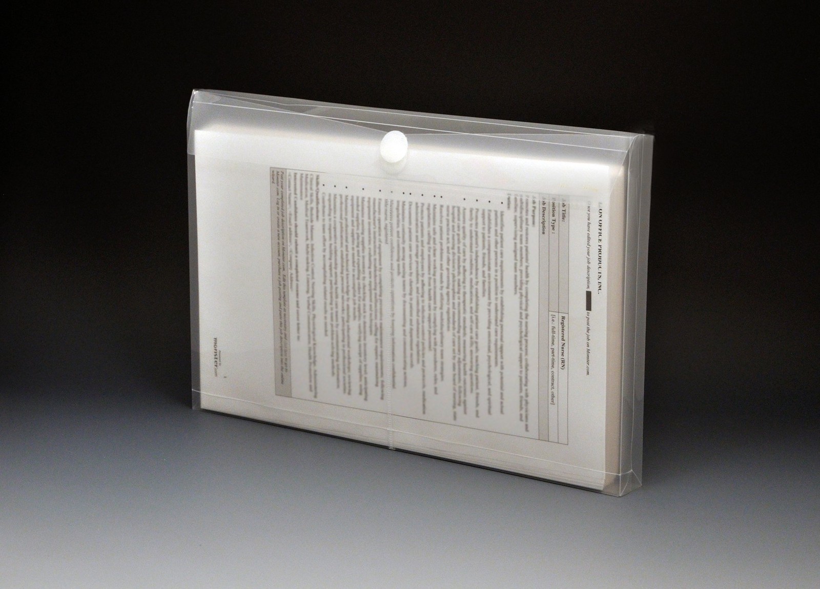 Lion Vel-Close-R Clear Poly Envelopes with Gusset, Legal, Transparent