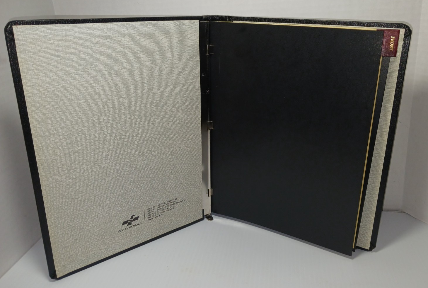 Vintage NATIONAL Blank Book Co Minute Book – Stockholders Ledger, Bookkeeping –