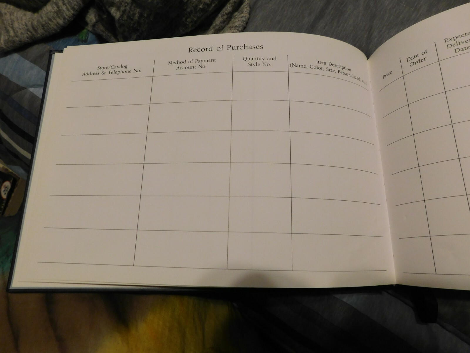 Terrific Mail Order On line hard cover record keeper sales book