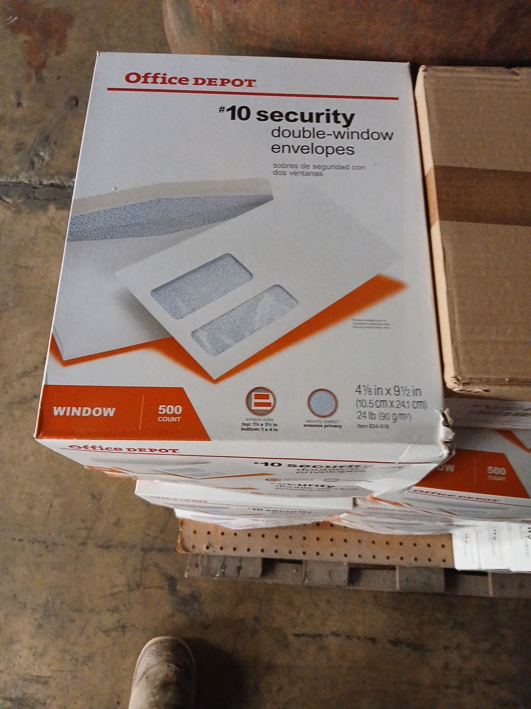 500x Double Window Envelopes – #10 Office Depot 634-016 – Privacy – NEW
