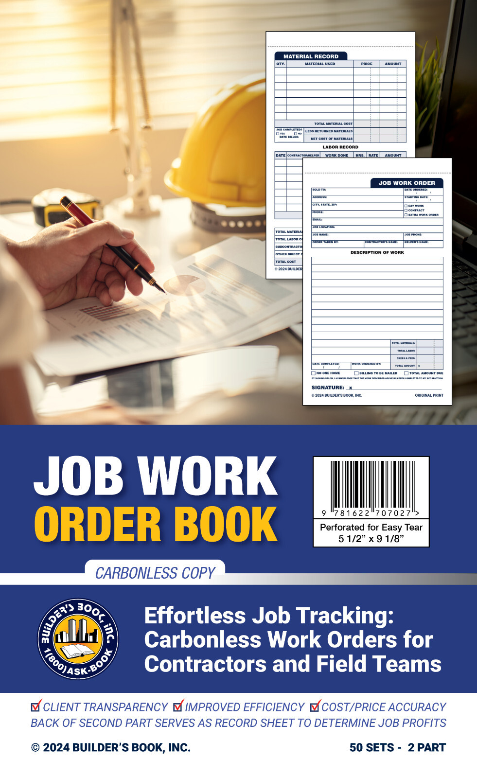Job Work Order Book (50 Sets – 2 Part)