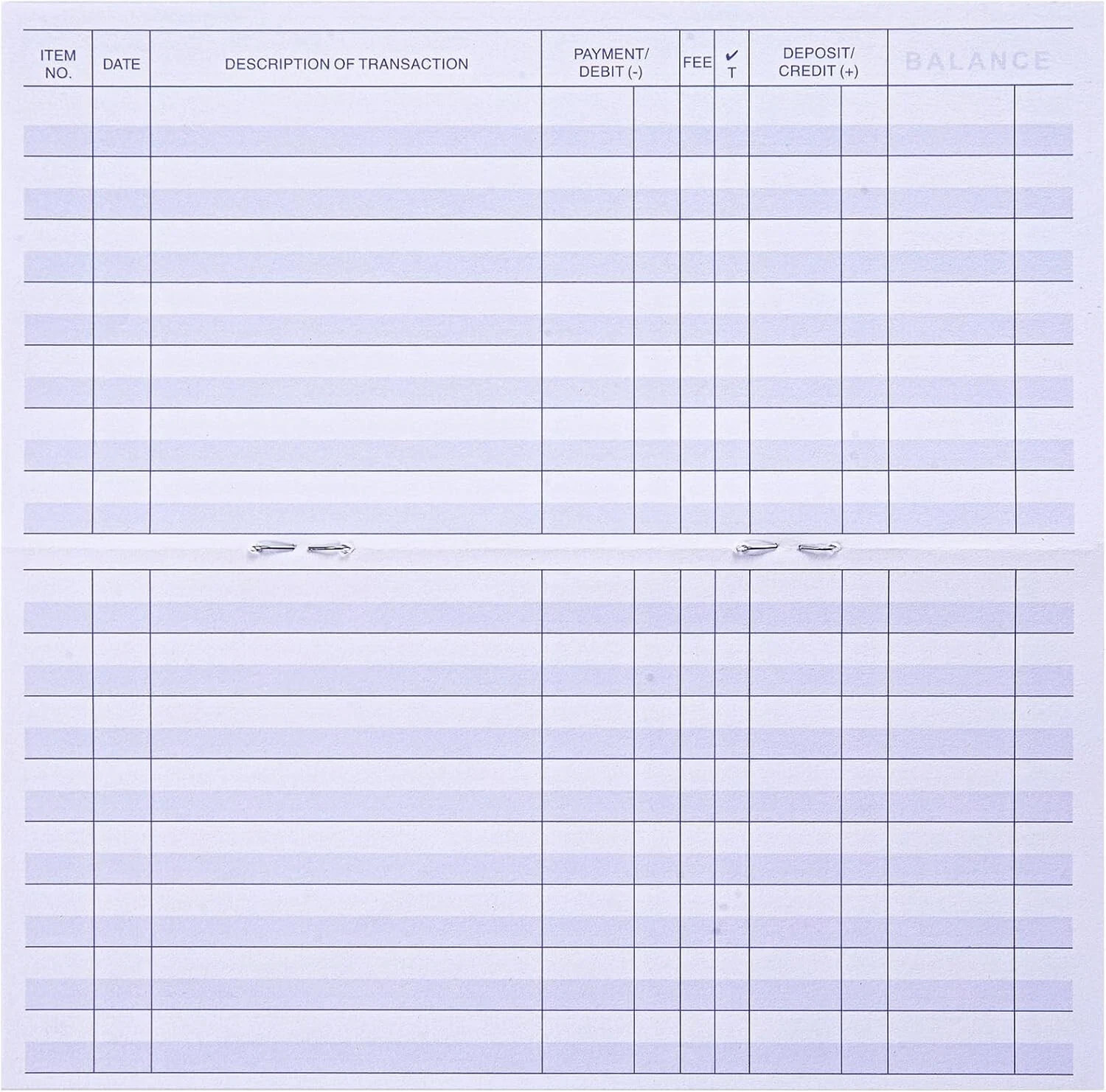 24 PCS Check Registers for Personal Checkbook, Easy to Read Checkbook Register