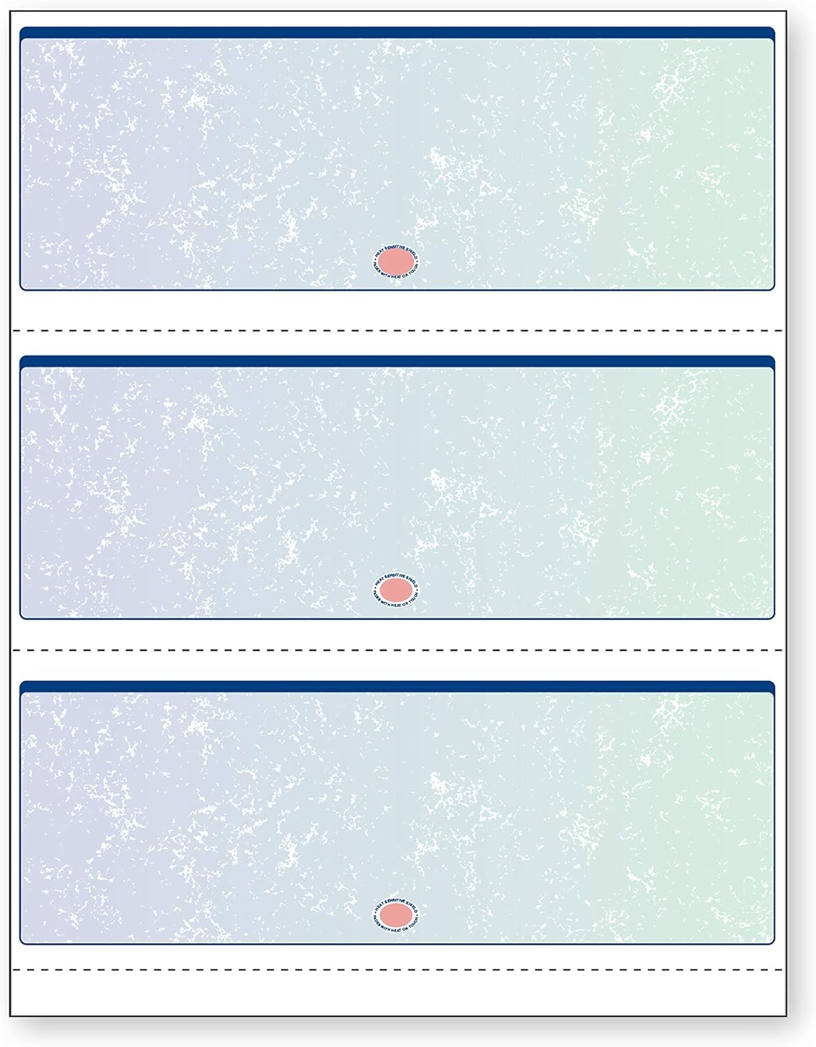 DocuGard Premier Prismatic Check, 13 Features, 8.5 X 11, Blue/Green Prismatic, 5