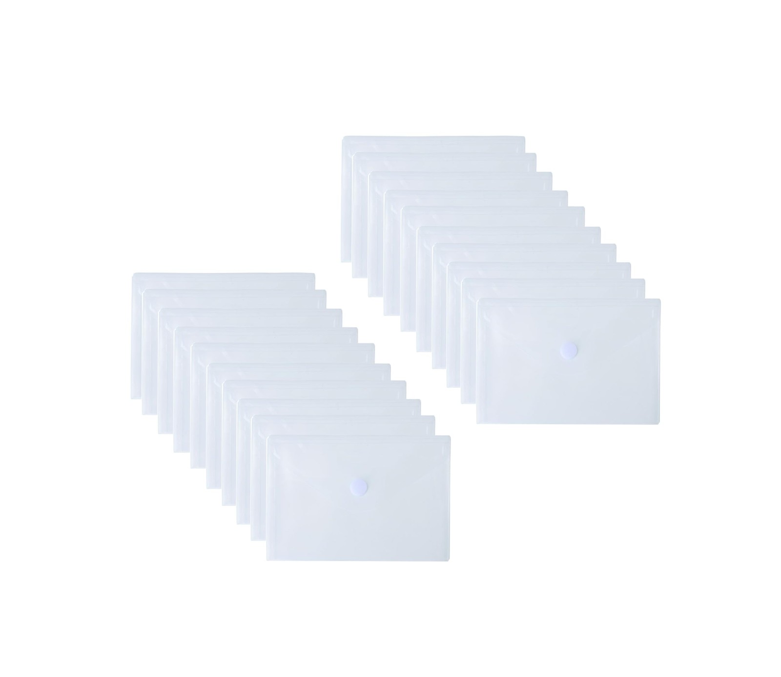 YESSART 5.5’’ x 8.5’’ Clear Plastic Envelopes 5 9/10 x 8 4/5 inches, 20 Pack