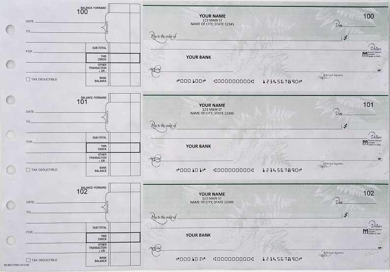 Manual checks business 300 Green