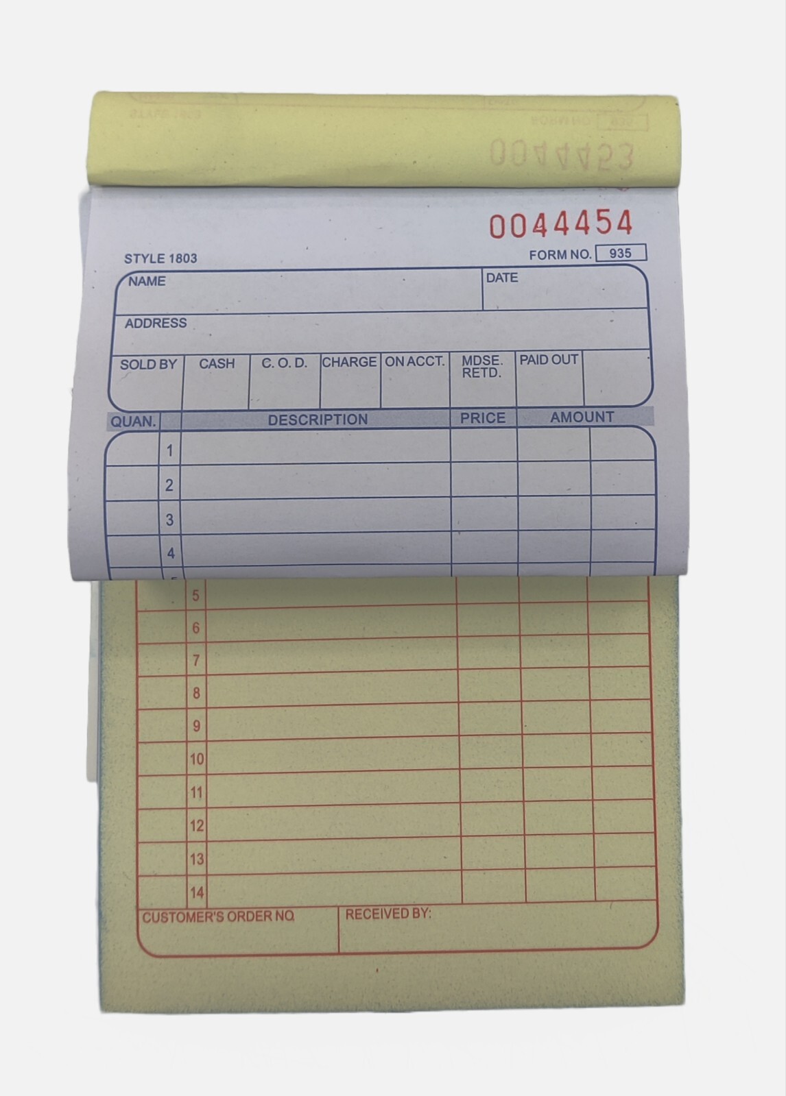 12pk Sales Order Book 2 Part 50 Sets All Purpose Receipt Ivoice Form Book