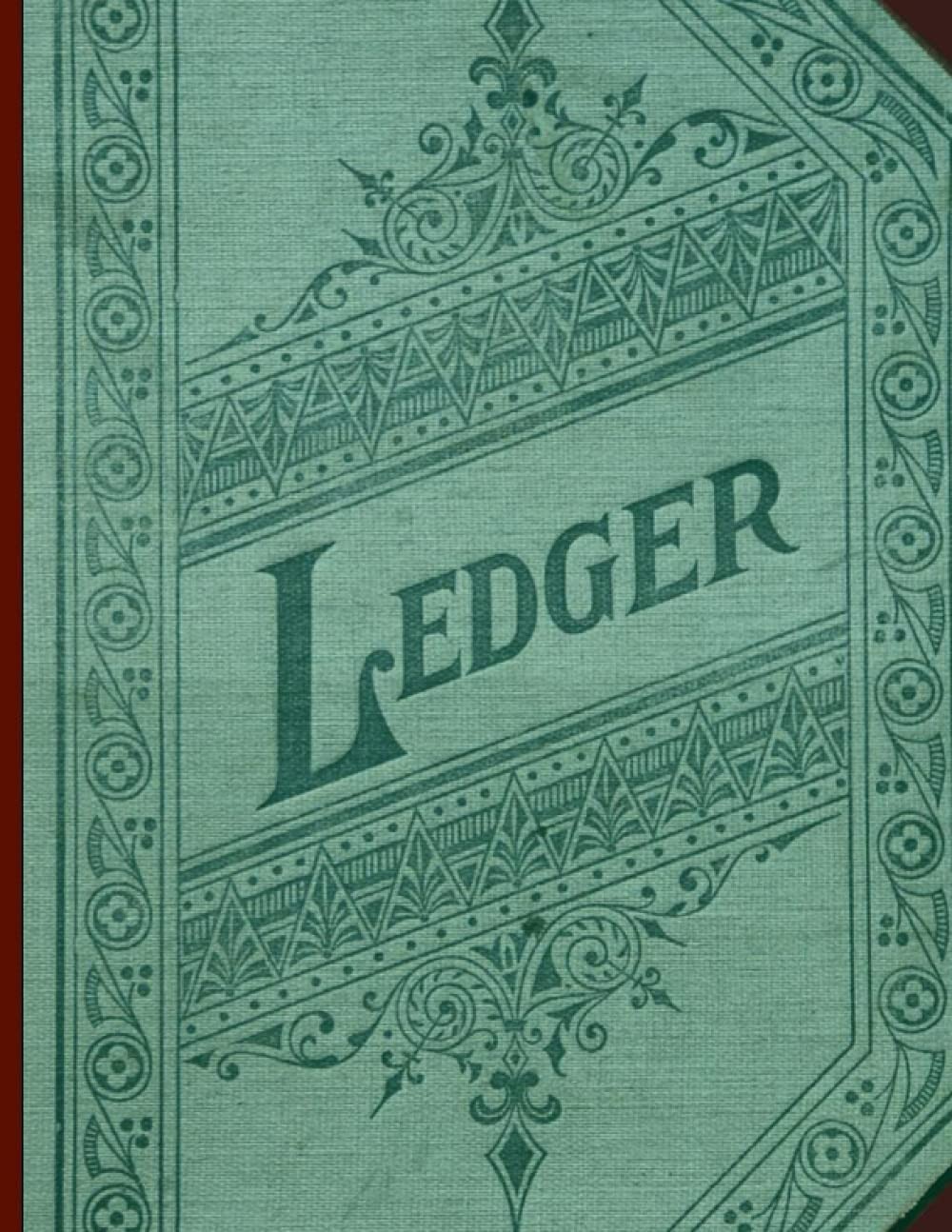 Ledger: 3 Column Accounting Ledger Book 8.5×11″ 100 pages