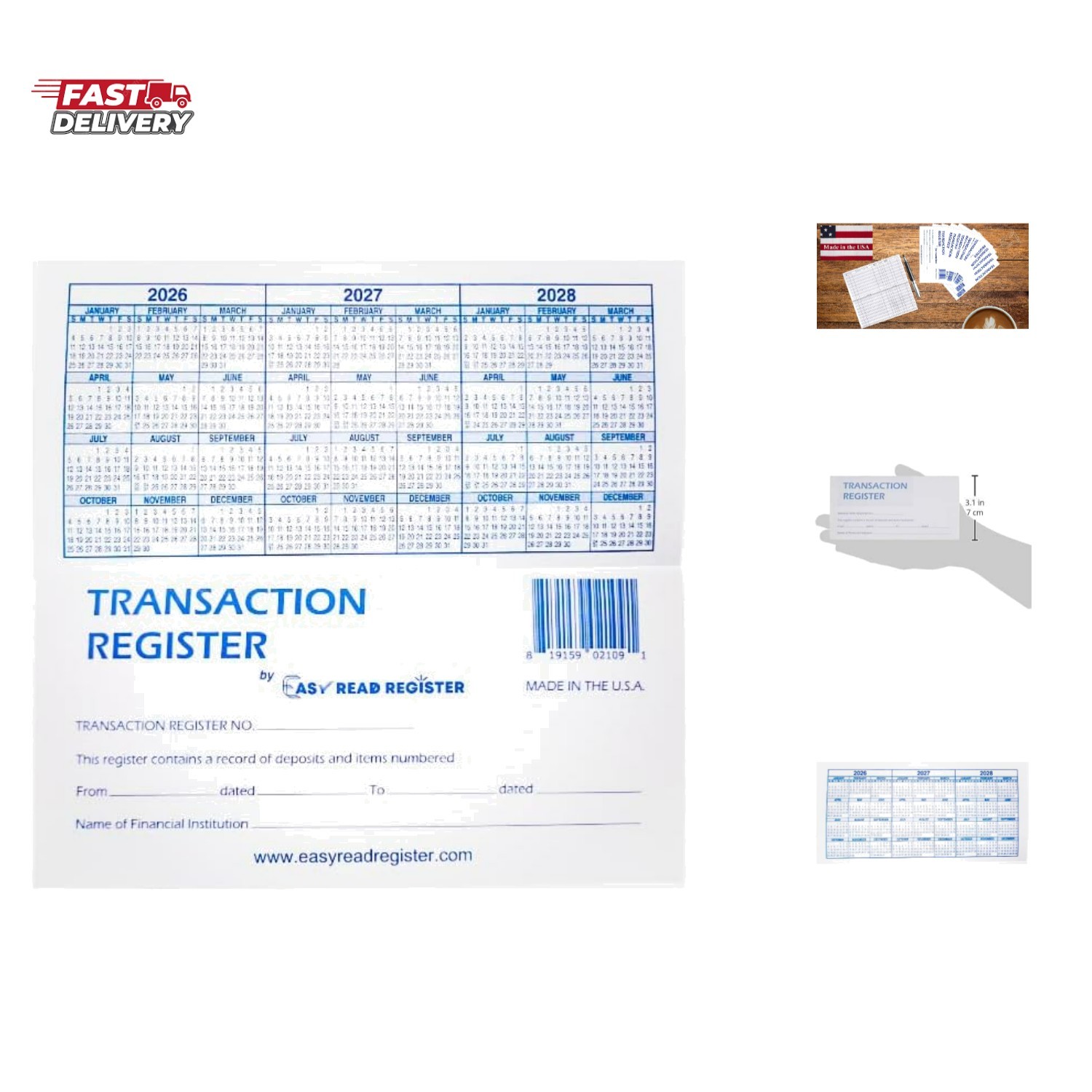 12 Check registers for Personal Checkbook – Checkbook Ledger Transaction Regi…